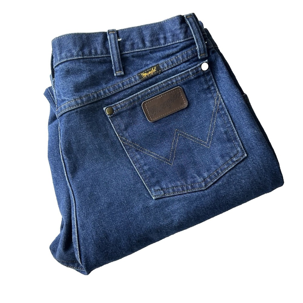 Wrangler‎ Western Jeans 47MWZPW Mens 38x34 Blue Denim Cowboy Straight Leg Y2K